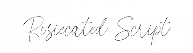 Rosiecated Script  Frei Schriftart Herunterladen