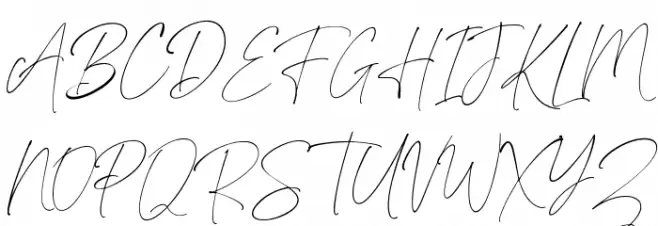 Rosiecated Script फ़ॉन्ट अपरकेस