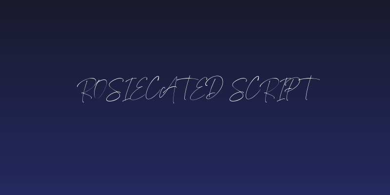 Rosiecated Script Social Header