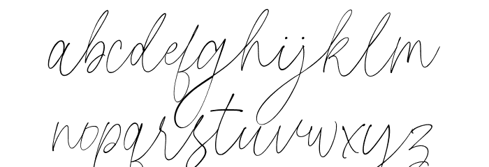 Rosiecated Script Font LOWERCASE