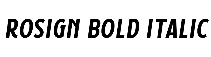 Rosign Bold Italic  नि: शुल्क फ़ॉन्ट्स डाउनलोड