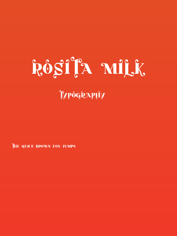 Rosita Milk Poster