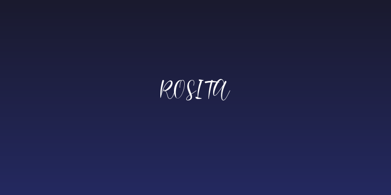 Rosita Social Header