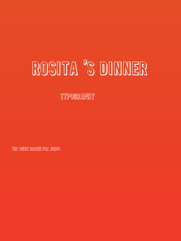 Rosita's Dinner Poster