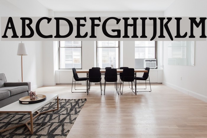 Roskell Font examples