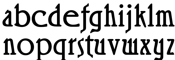Roskell Font LOWERCASE