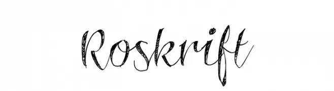 Roskrift  font caratteri gratis