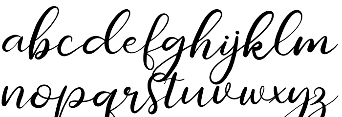 Roslitta Aganta Font LOWERCASE