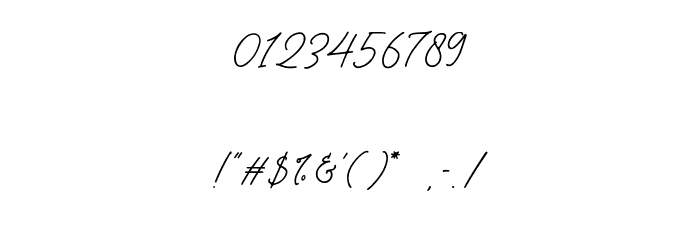 RosliyaQueen Font OTHER CHARS