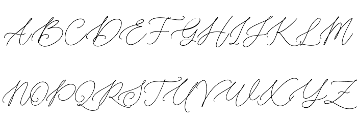 RosliyaQueen Font UPPERCASE