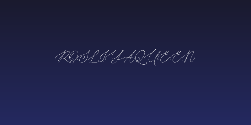 RosliyaQueen Social Header