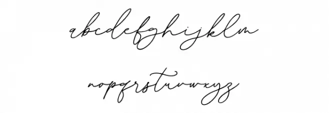 RosliyaQueen 字体 小写