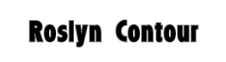 Roslyn Contour  Free Fonts Download