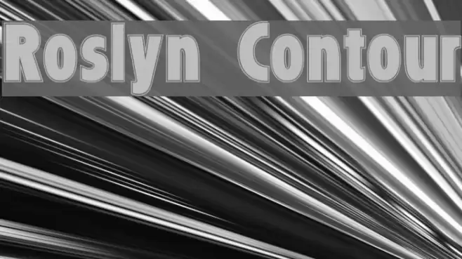 Roslyn Contour Font examples