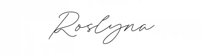 Roslyna  Frei Schriftart Herunterladen