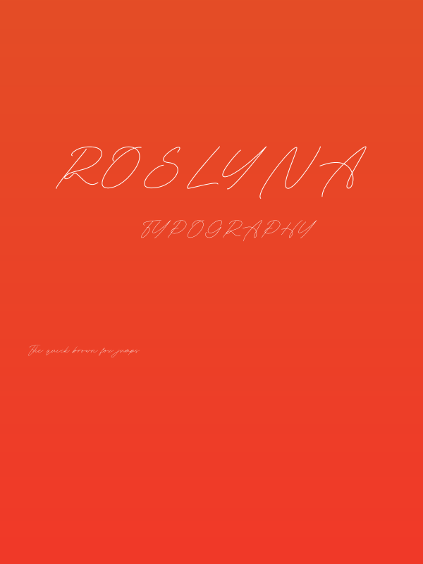 Roslyna Poster