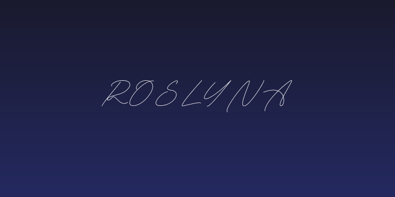 Roslyna Social Header