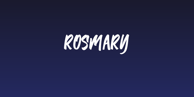 Rosmary Social Header