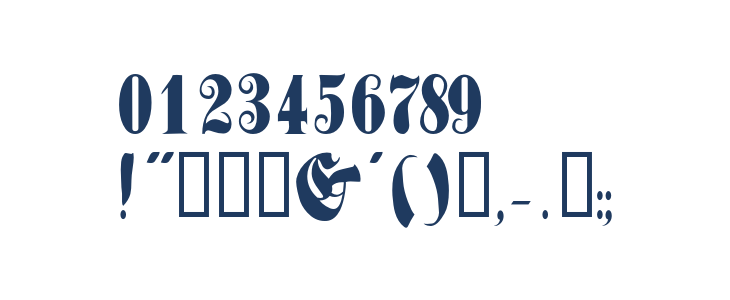 RossFraktur-B Other Characters