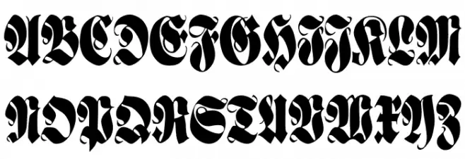 RossFraktur Fuentes MAYÚSCULAS