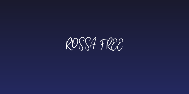Rossa FREE Social Header