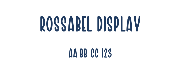 Rossabel Display Font Preview