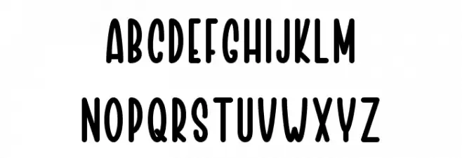 Rossabel Display Caratteri MAIUSCOLE