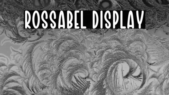 Rossabel Display Font examples