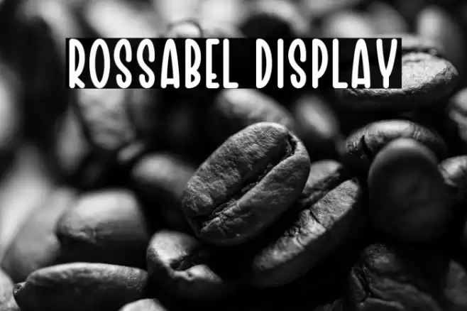 Rossabel Display Font examples
