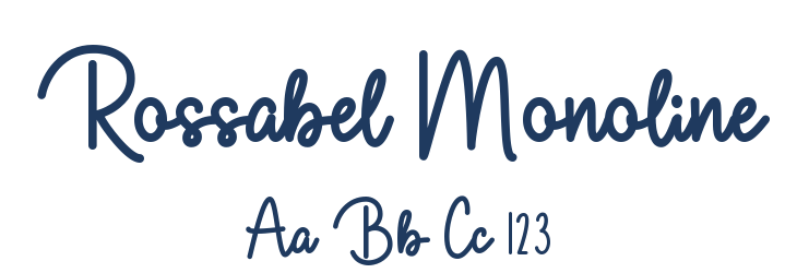 Rossabel Monoline Font Preview