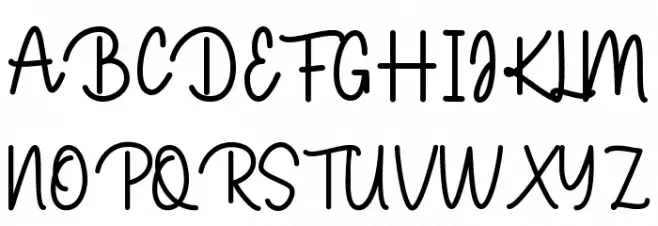 Rossabel Monoline Caratteri MAIUSCOLE