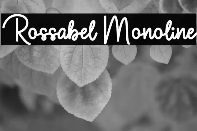 Rossabel Monoline Font examples