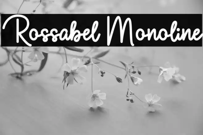 Rossabel Monoline Font examples