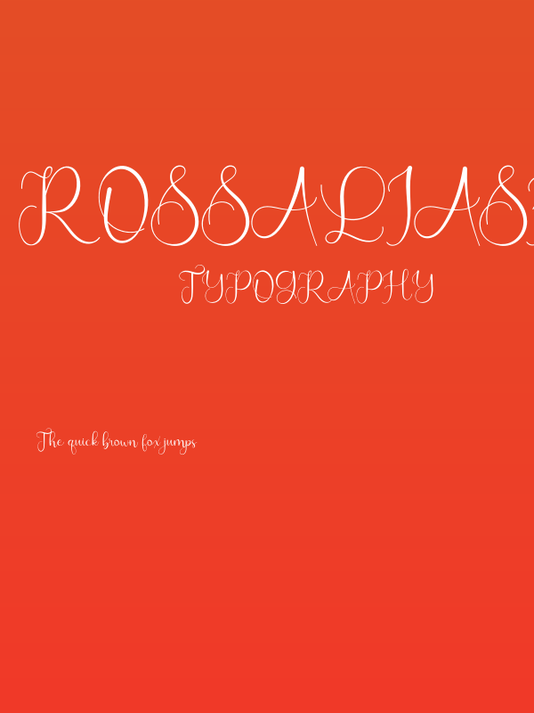 RossaliaShineRegular Poster