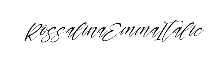 Rossalina Emma Italic  Скачать бесплатные шрифты
