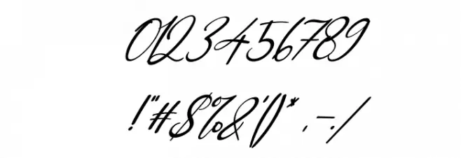 Rossalina Emma Italic Font OTHER CHARS