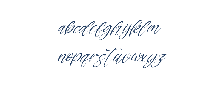 Rossalina Emma Italic Lowercase