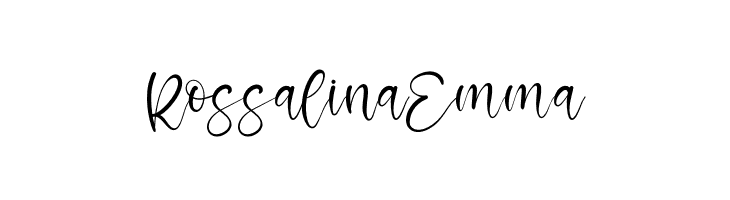 Rossalina Emma  font caratteri gratis