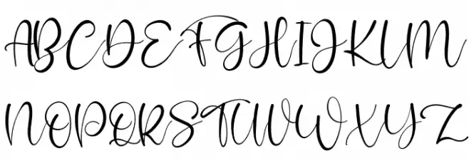 Rossalina Emma Schriftart Groß