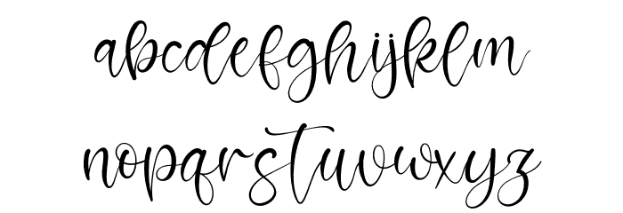Rossalina Emma Font LOWERCASE