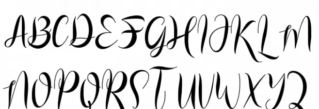 Rossaline Font UPPERCASE