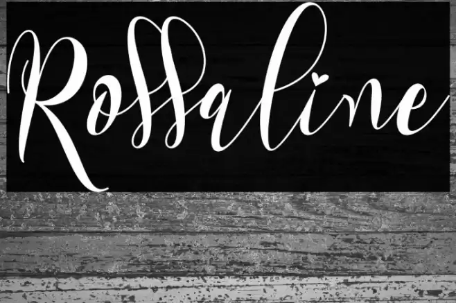 Rossaline Font examples