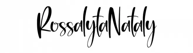 Rossalyta Nataly  नि: शुल्क फ़ॉन्ट्स डाउनलोड