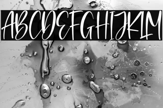 Rossalyta Nataly Schriftart examples