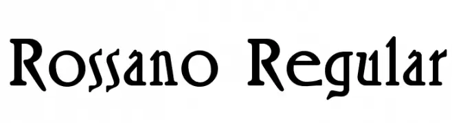 Rossano Regular  تنزيل الخطوط