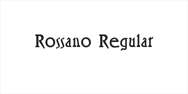 Rossano Regular Logo