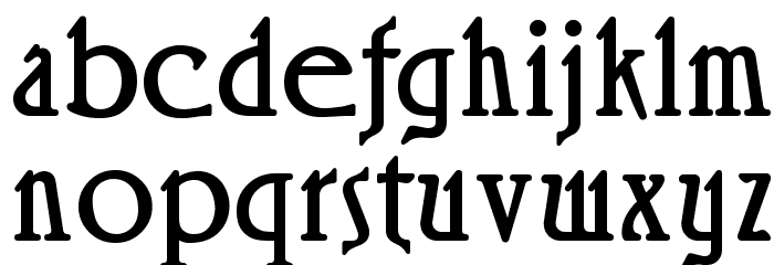 Rossano Regular Font LOWERCASE