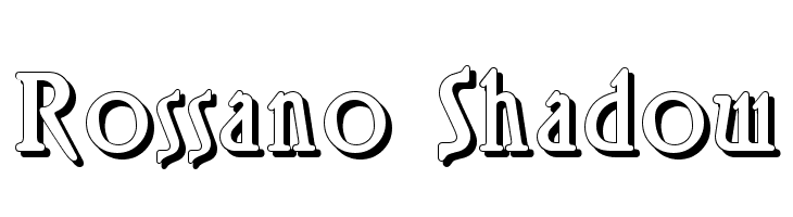 Rossano Shadow Font