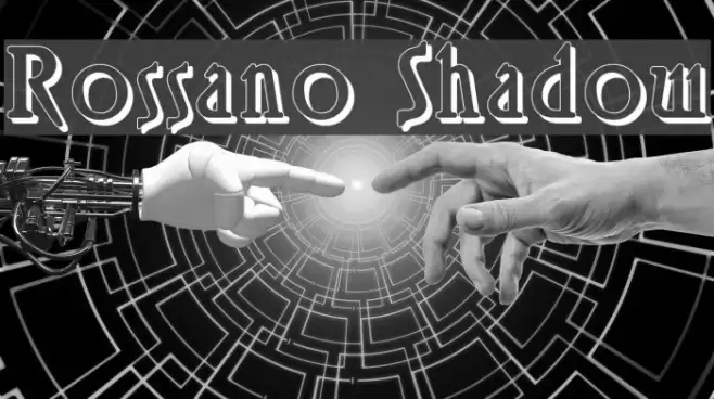 Rossano Shadow Font examples