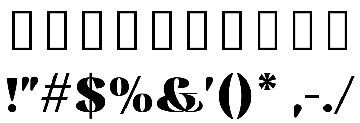 RossanovaPersonalUse-Black Font OTHER CHARS